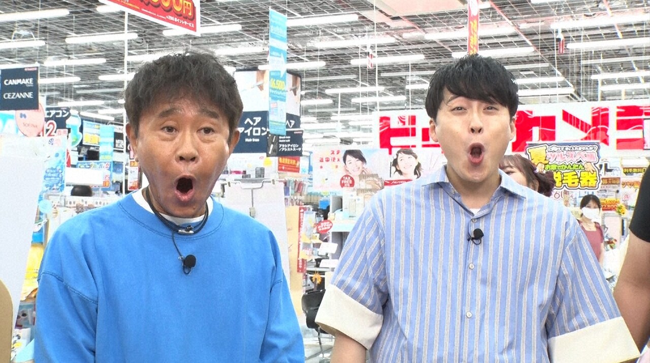 左からダウンタウン浜田、レインボー池田。(c)読売テレビ