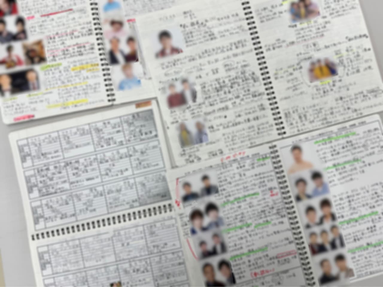 中島めぐみアナがまとめているゲスト情報ノート。(c)関西テレビ