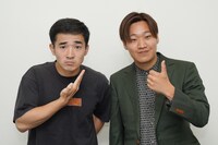 ぐろう。左から家村涼太、高松巧。