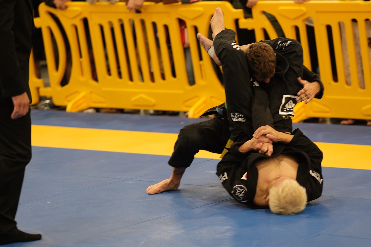 試合中のガリットチュウ福島。(c)井賀孝／JIU-JITSU NAVI