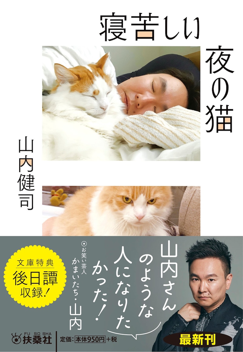 かまいたち山内「寝苦しい夜の猫」表紙（帯あり）