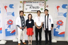 ダブルヒガシが住吉区役所を表敬訪問。