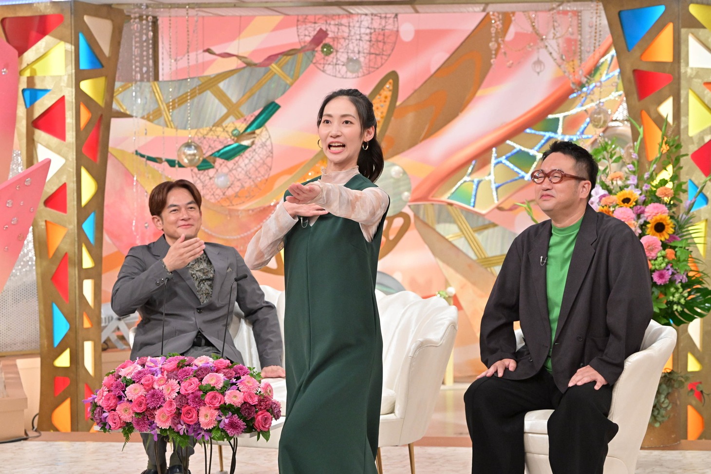 濱田准（中央）となすなかにし。(c)ABCテレビ