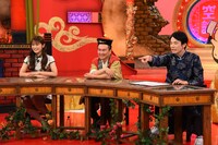 左から渋谷凪咲、かまいたち。(c)関西テレビ