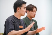 ぐろう。左から家村涼太、高松巧。