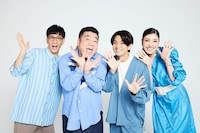 左から、アンタッチャブル、正門良規（Aぇ! group）、アンミカ。(c)MBS