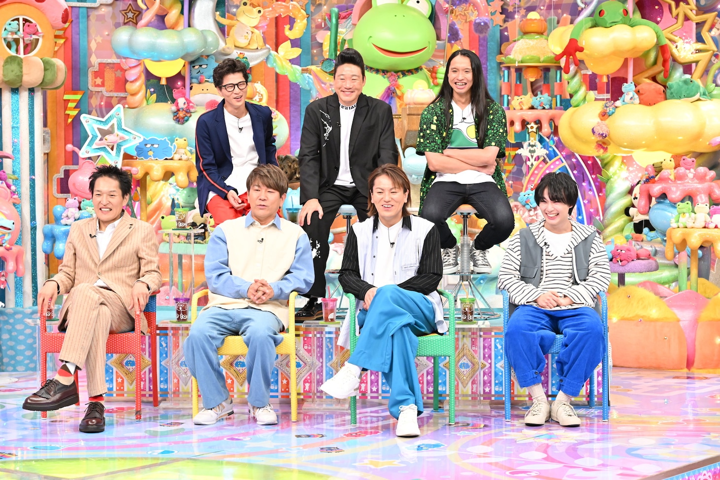 「アメトーーク！3時間SP」の「ビビリ-1グランプリ」に出場する芸人たち。(c)テレビ朝日