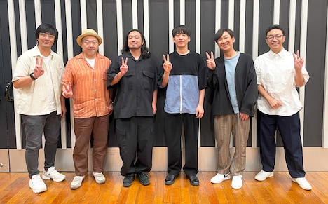 東京03、Creepy Nuts（中央）、オークラ（左から2人目）。