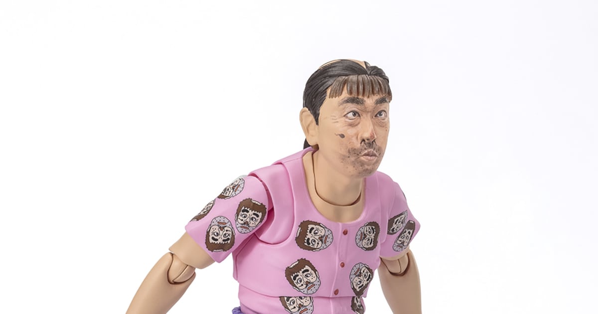 志村けんの変なおじさんが可動フィギュア化、「だっふんだ顔」に交換 