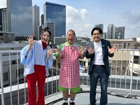新企画「出川哲朗の未体験ゾーン」に出演する（左から）ベッキー、出川哲朗、オズワルド伊藤。(c)フジテレビ