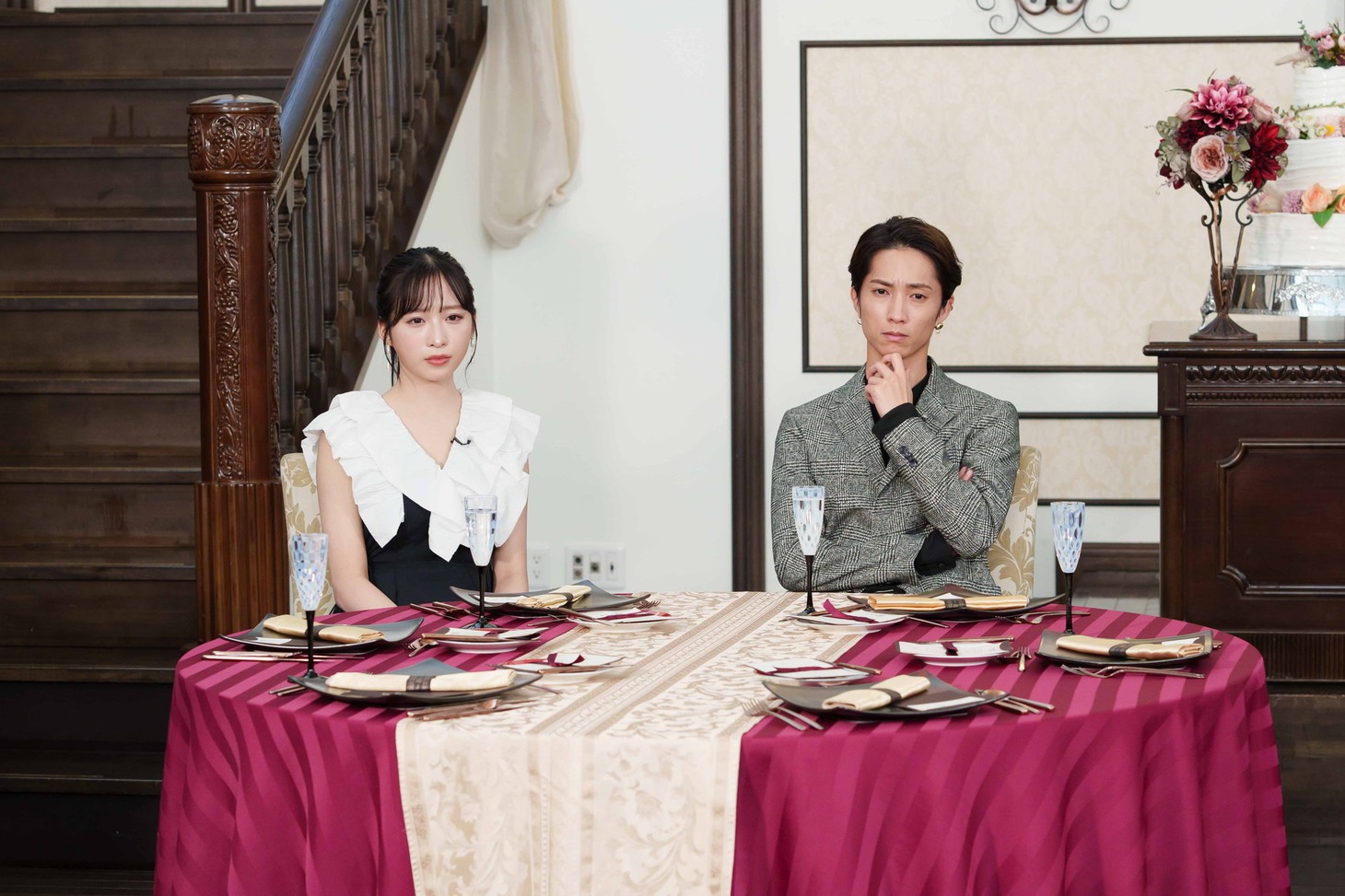 左から、小栗有以、田中樹。(c)CBC