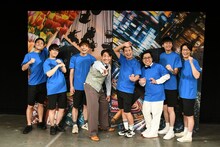 左からラパルフェ都留、寺田寛明、サツマカワRPG、田津原理音、コットンきょん、Yes!アキト、カベポスター永見、こたけ正義感。