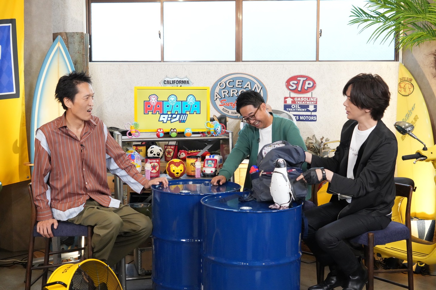「芸能人の前にパパであるべし！PAPAPAダン!!!」収録中のワンシーン。(c)中京テレビ