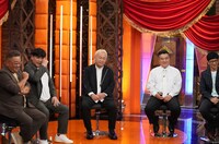 左から、サンドウィッチマン、東京ダイナマイト・ハチミツ二郎、アンタッチャブル。(c)テレビ朝日