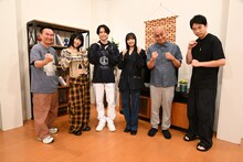 左から、かまいたち山内、アイナ・ジ・エンド、松村北斗、広瀬すず、錦鯉・長谷川、かまいたち濱家。(c)テレビ朝日