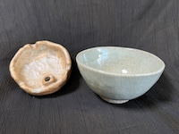 ソラシド本坊が使っている茶碗と灰皿。