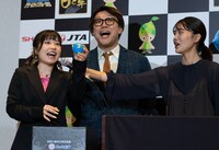 「お笑いバイアスロン ドリームチャンプルー2023」ネタ順抽選会の様子。