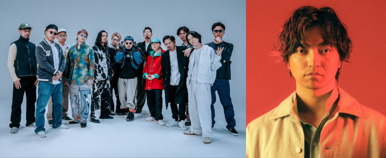 「キングオブコント2023」のオープニング曲を担当する梅田サイファーと三浦大知。