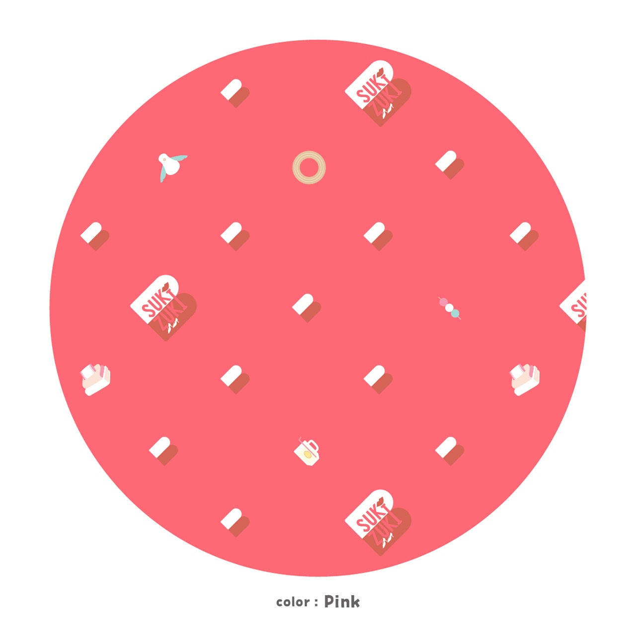 紅しょうがは好きズキ！オリジナルボクサーパンツ（Pink）の柄。