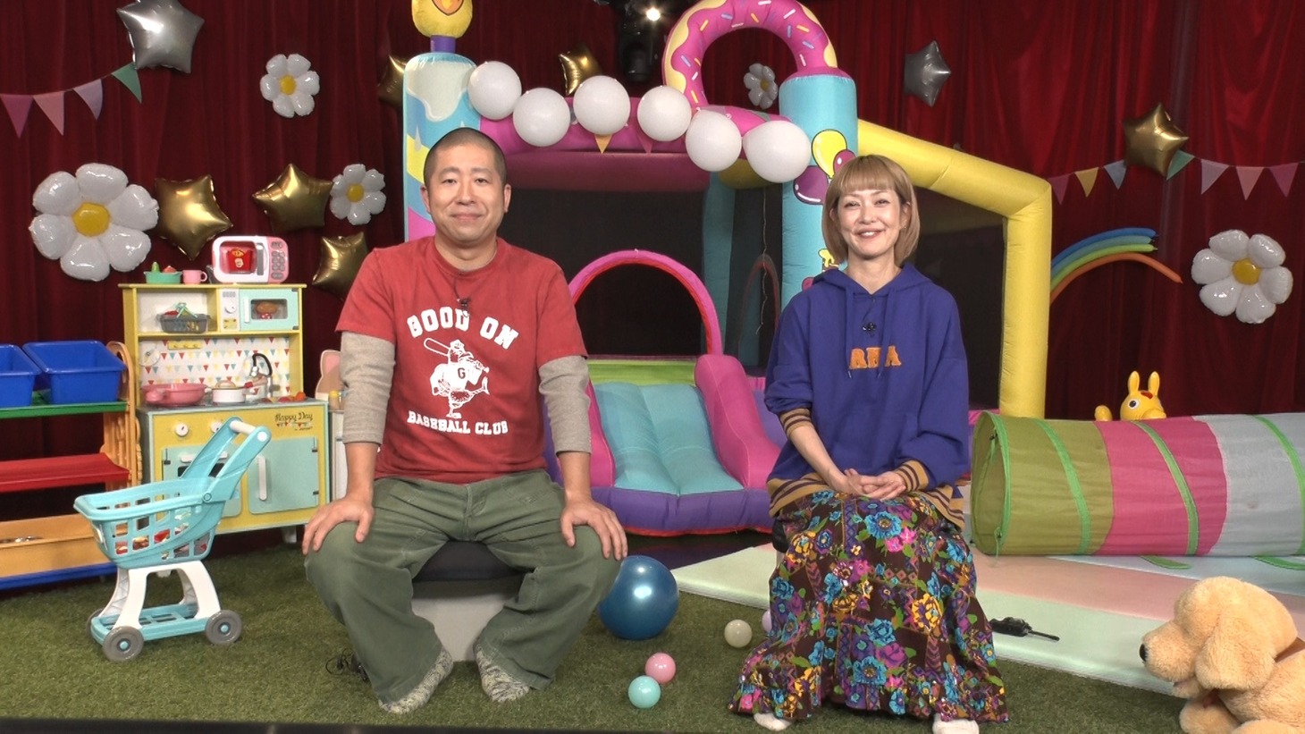 左からハライチ澤部、松嶋尚美。(c)日本テレビ