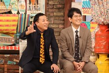 「さんまのお笑い向上委員会」にゲスト向上芸人として出演する、ナイツ。(c)フジテレビ