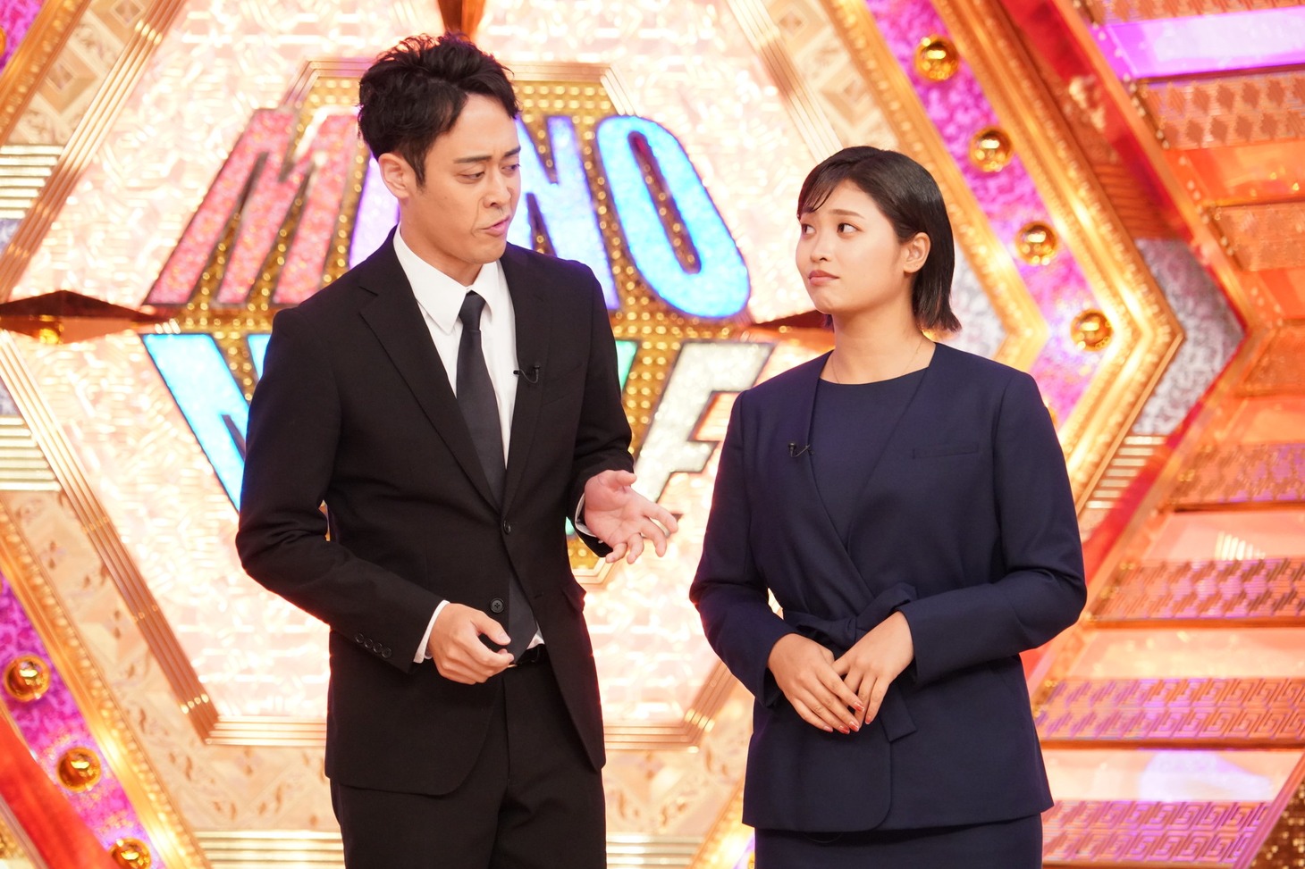 左からラパルフェ都留、カトリーナ陽子。(c)日本テレビ