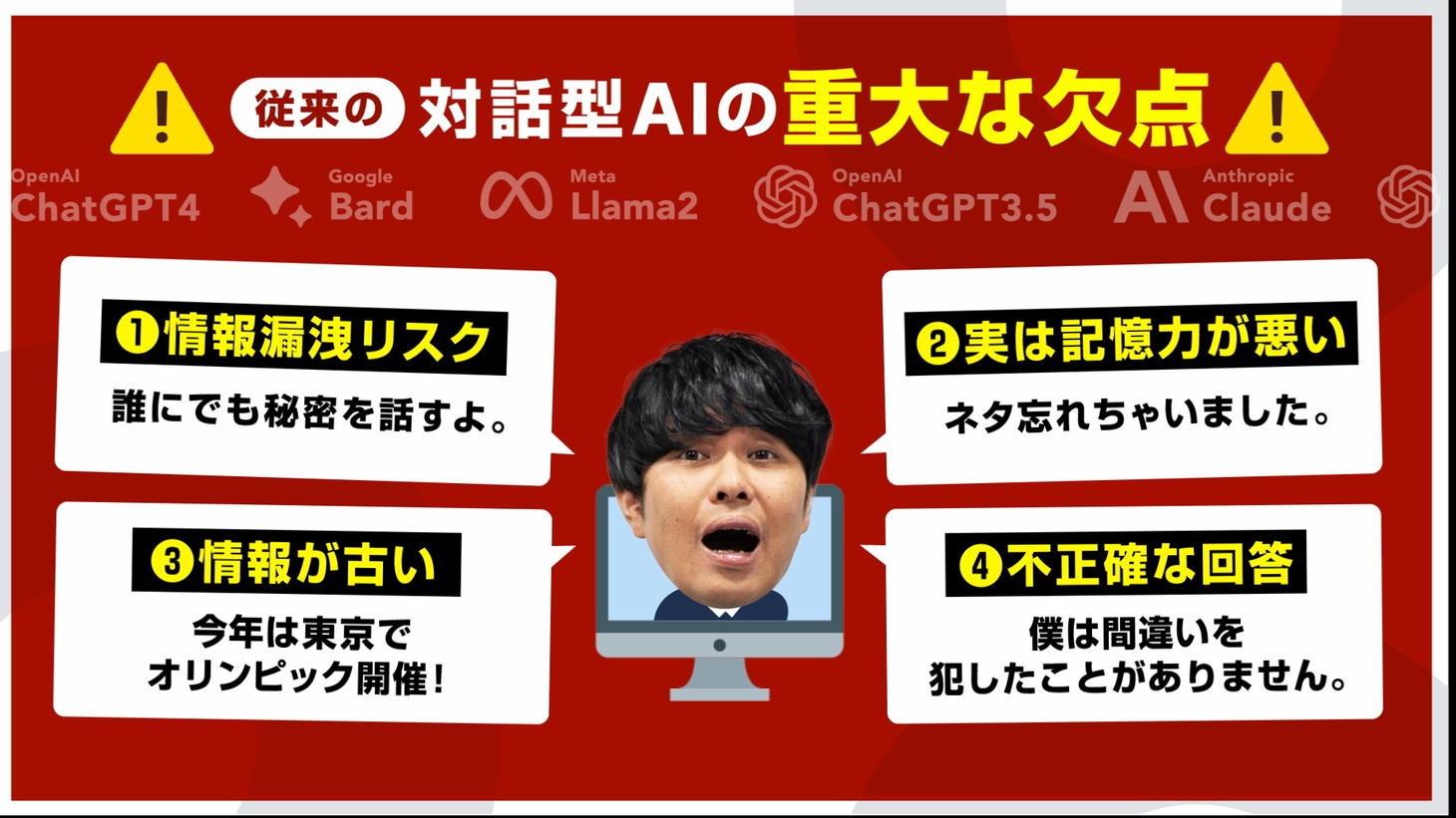 さらば青春の光が出演する「AiBC」WebCMのワンシーン。