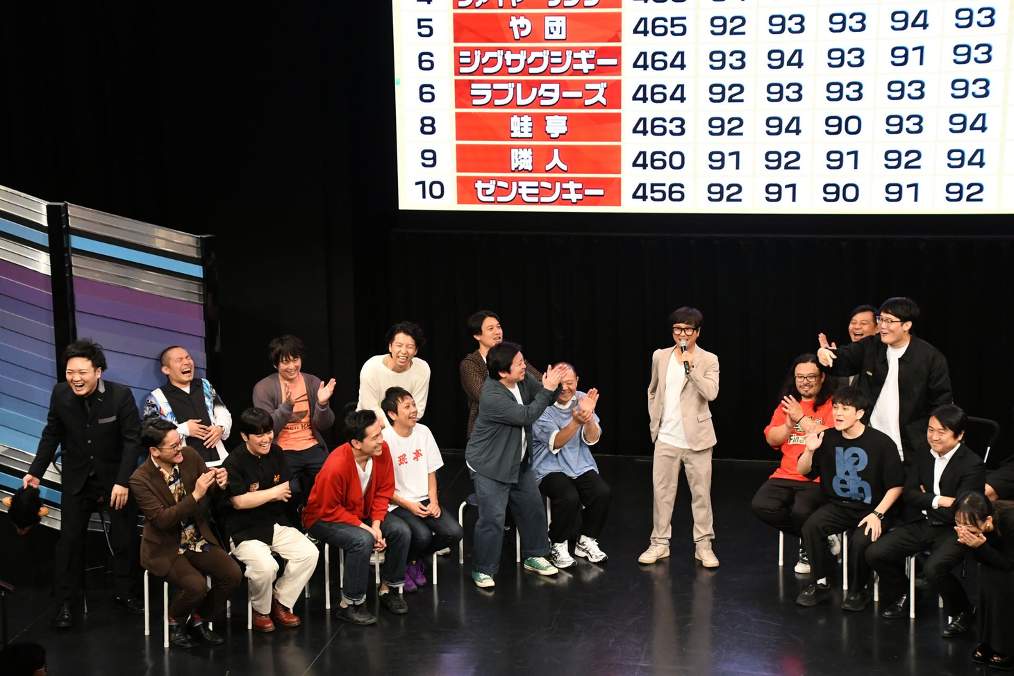 「コントNo.1決定戦2023アフタートーク」の様子。
