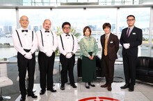 「内村百貨店」に出演する（左から）みなみかわ、鬼越トマホーク、大久保佳代子、内村光良、シソンヌ長谷川。(c)フジテレビ