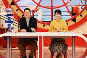 左から東野幸治、中島めぐみアナウンサー。(c)関西テレビ