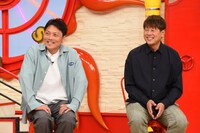 左からサバンナ八木、野性爆弾ロッシー。(c)関西テレビ