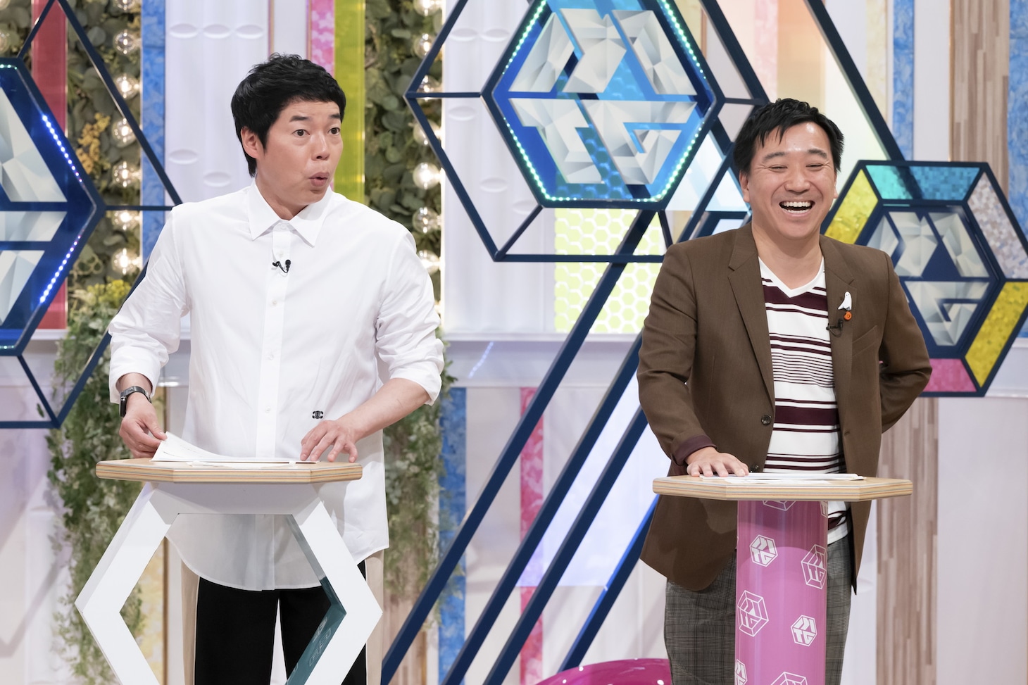 左から今田耕司、月亭八光。(c)読売テレビ