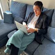 「HIROKI TSUZUKI」ボアフリースパンツ