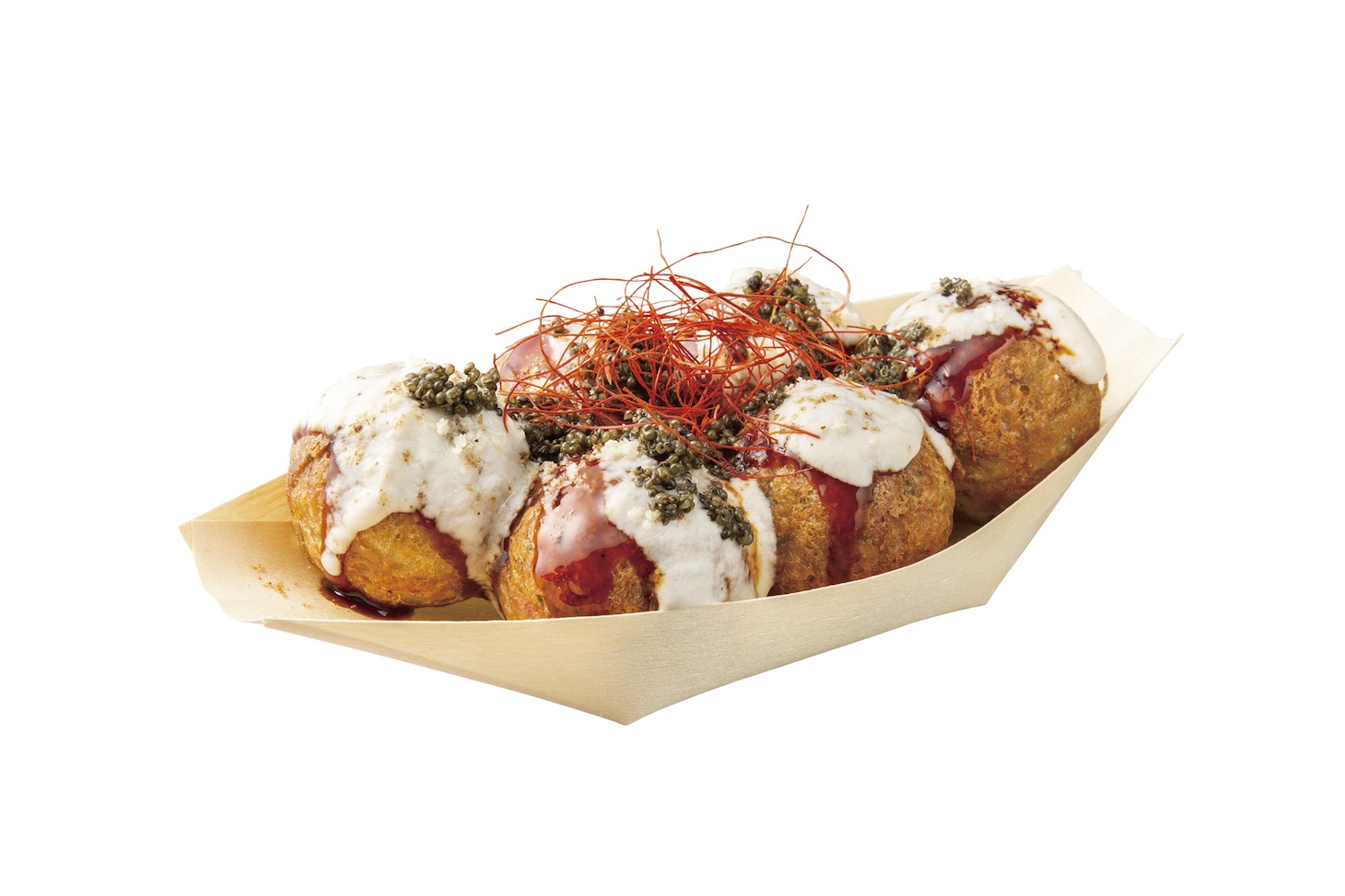「『情熱のゴルゴーンたこ焼』 ～ 和風醤油たれとゴルゴンゾーラソース＆パルメザン ～」イメージ