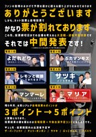 「お笑いアレア年末SP『投票杯』」中間結果