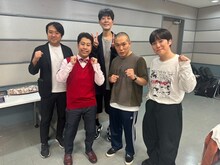 「お笑いの日」のTBSで揃ったジグザグジギー、ウエストランド井口、ラブレターズ。（写真は「キングオブコント」スタッフ提供）