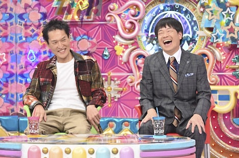 左から、千原ジュニア、蛍原徹。(c)テレビ朝日