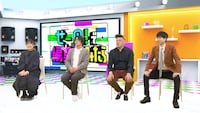 左から吉川エリ、津野允、野性爆弾くっきー！、わっきゃい。(c)NHK