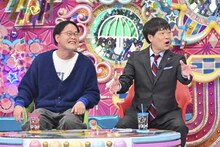 アインシュタイン稲田と蛍原徹。(c)テレビ朝日