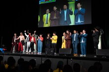 「ランジャタイのがんばれ地上波！～秋の生ブチギレ王決定戦～」の様子。