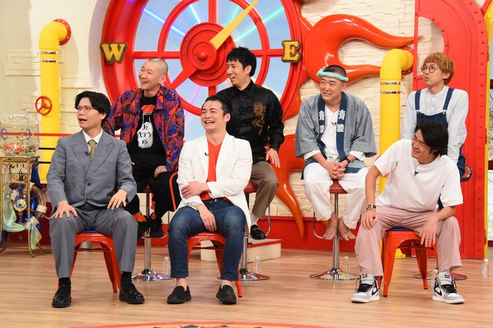 悩み相談するかたつむり、そいつどいつ、ケビンス。(c)関西テレビ