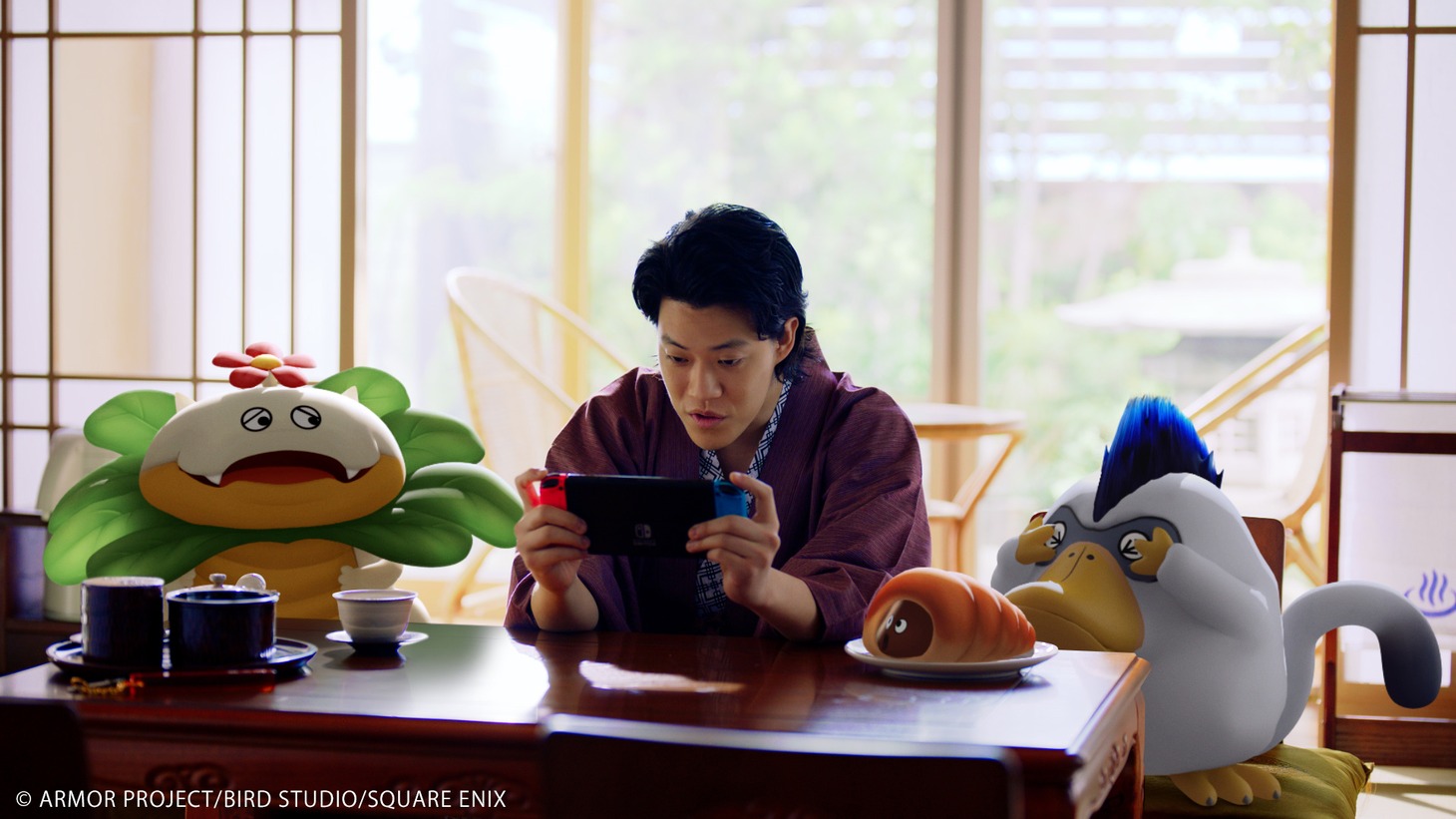 「ドラゴンクエストモンスターズ3 魔族の王子とエルフの旅」新テレビCM「チームワークでバトル」編のワンシーン。