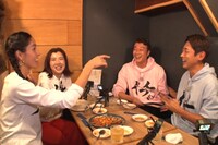 左から、森泉、3時のヒロイン福田、加藤浩次、小泉孝太郎。(c)TBS