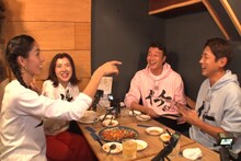 左から、森泉、3時のヒロイン福田、加藤浩次、小泉孝太郎。(c)TBS