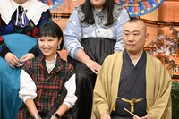 左からかたせ梨乃、桂宮治。(c)読売テレビ
