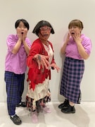 左から天才ピアニスト竹内、すっちー、天才ピアニストますみ。(c)読売テレビ