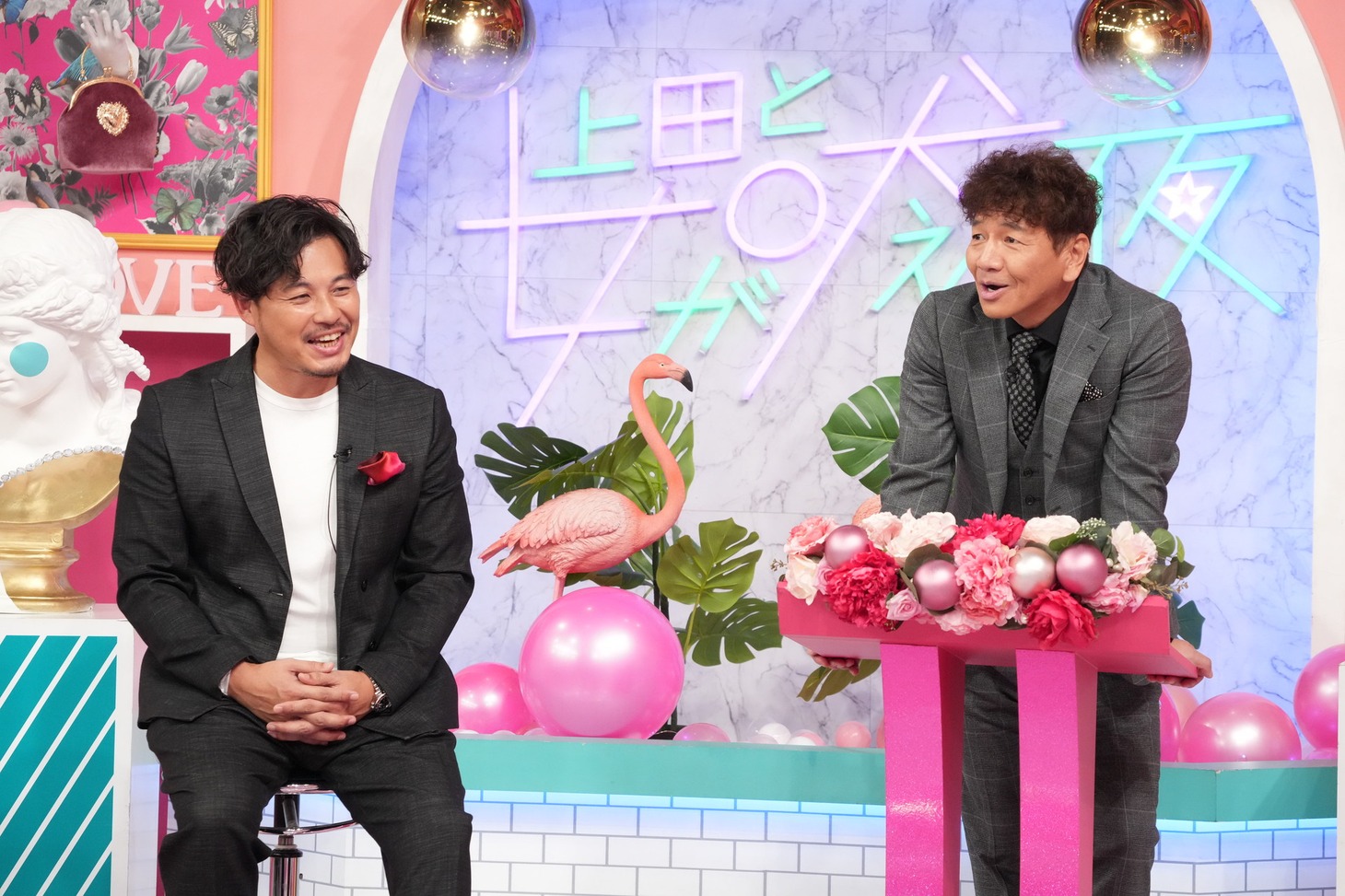 左からアルコ＆ピース平子、くりぃむしちゅー上田。(c)日本テレビ