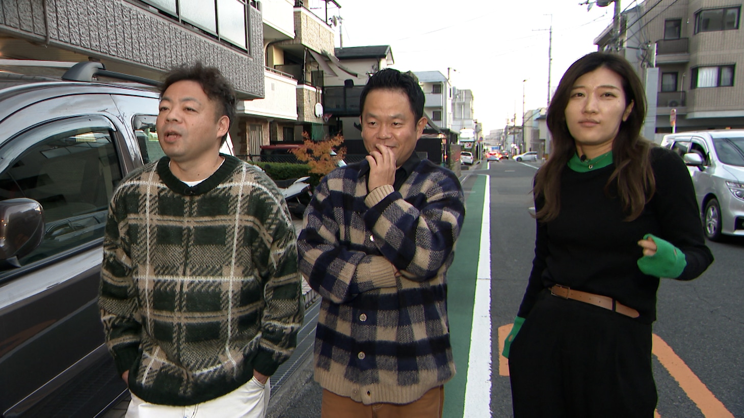 「本日はダイアンなり！シーズン2」に出演するダイアンとゲストのヒコロヒー（右）。(c)ABCテレビ