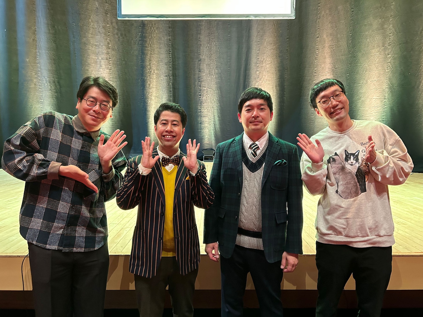 ウエストランド（中央2人）の単独ライブを鑑賞した男性ブランコ。