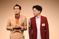 ヤーレンズ。左から楢原真樹、出井隼之介。